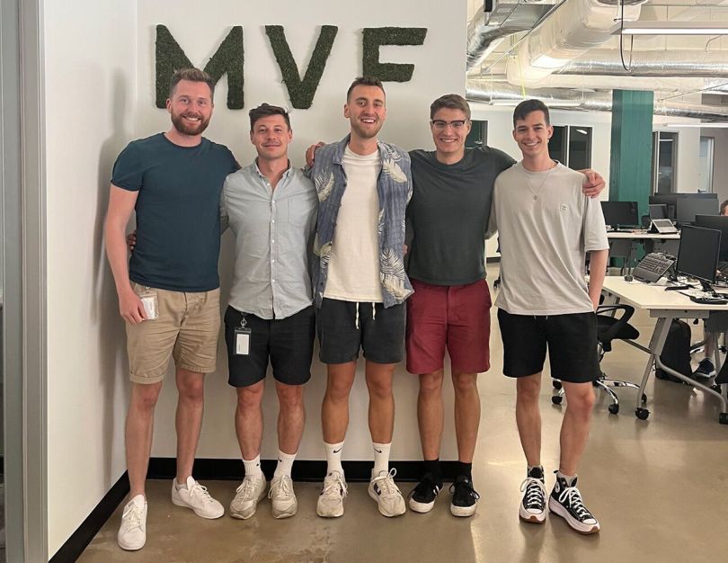 MVF team photo in the office