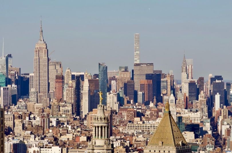 The Manhattan skyline