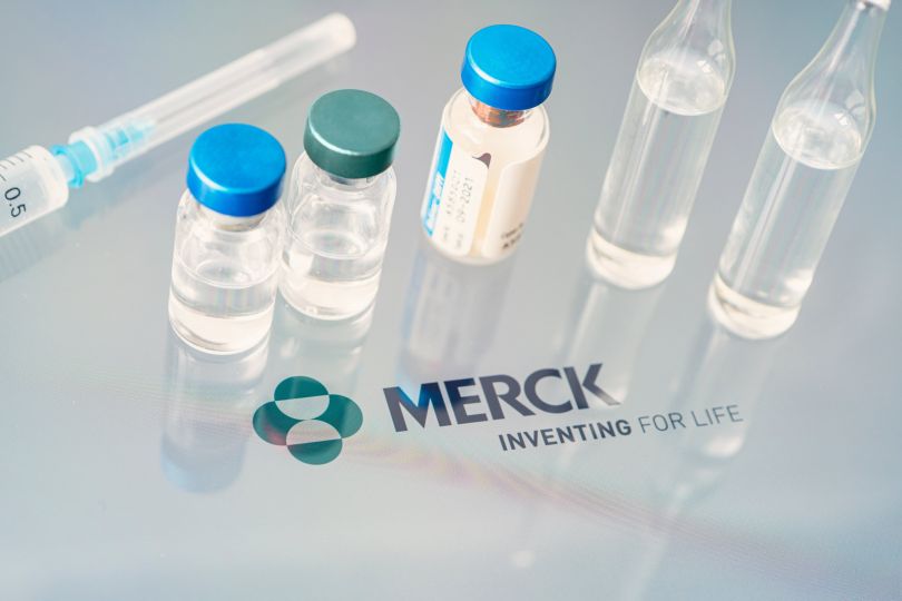 Vaccine vials and a vaccine needle