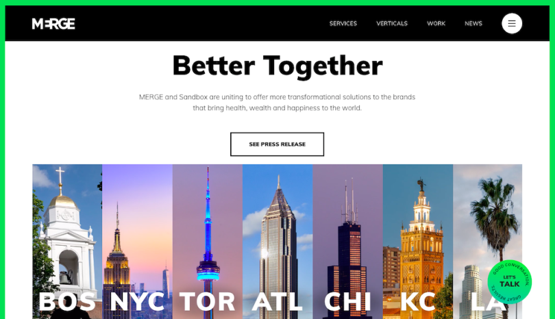 Merge World branding agency Boston