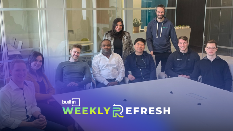 The Hivemind team is pictured at their new NYC headquarters.