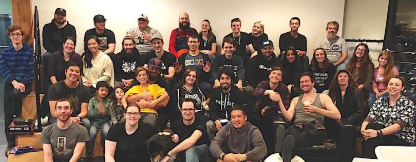 Nerdery team pictured in group photo
