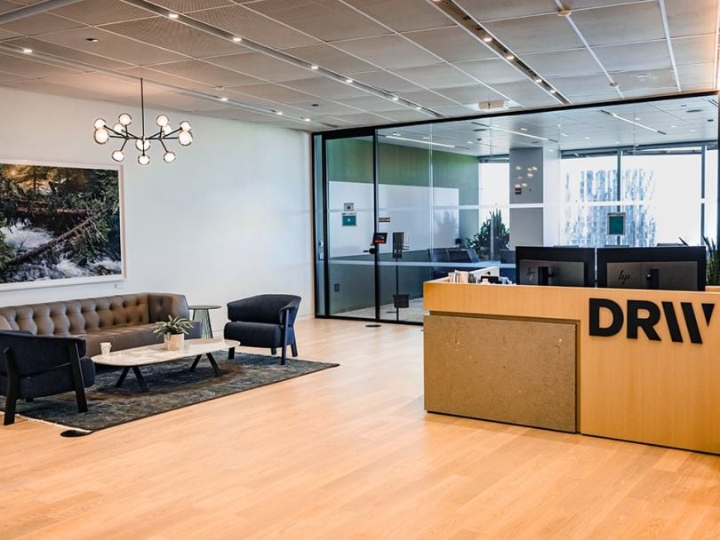 Empty office reception