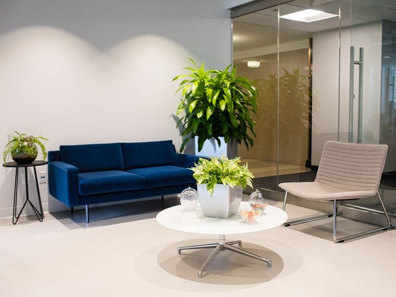 Waiting area in OneSpan's office