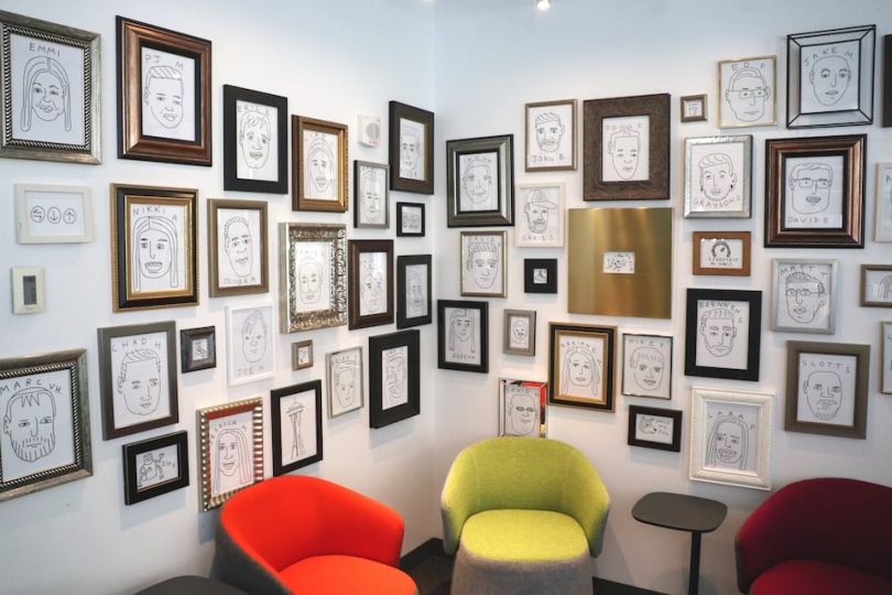 ookla bad caricature wall seattle tech