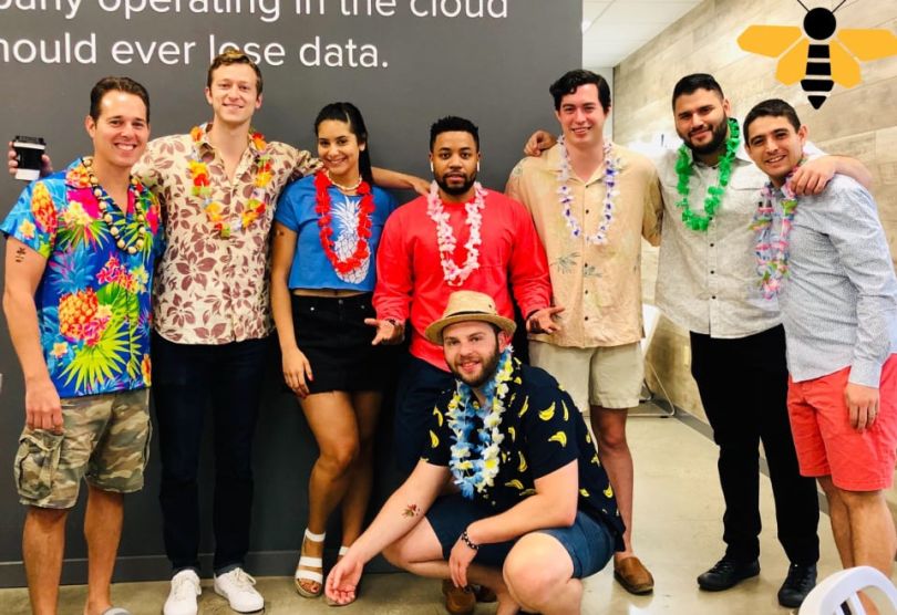 OwnBackup team members in shirts