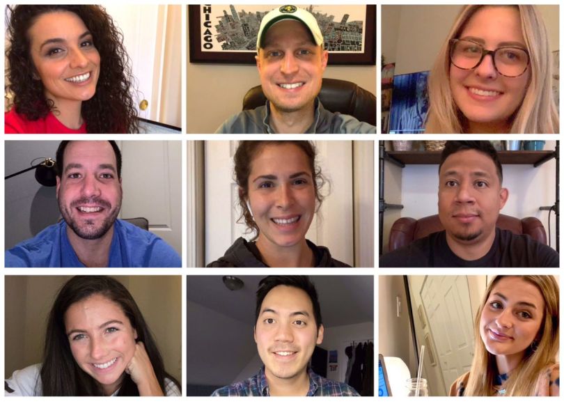 A screenshot of the Paro team on a video call
