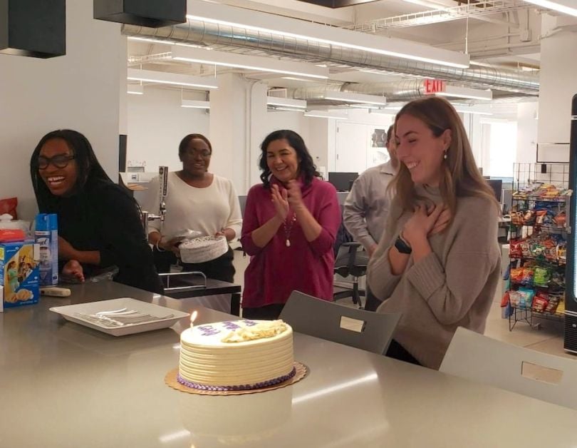 Payfoneteam members celebrating birthday
