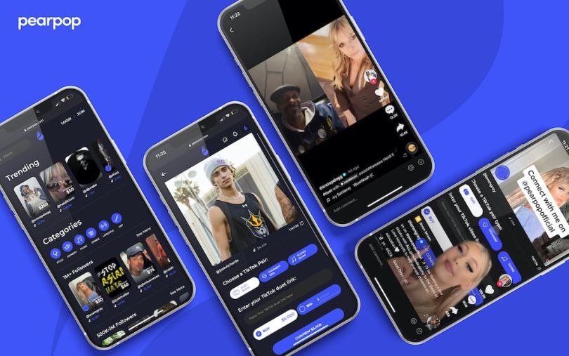 Pearpop’s virtual marketplace enables content creators to buy and sell duets, comments or the use of the sound feature on TikTok.