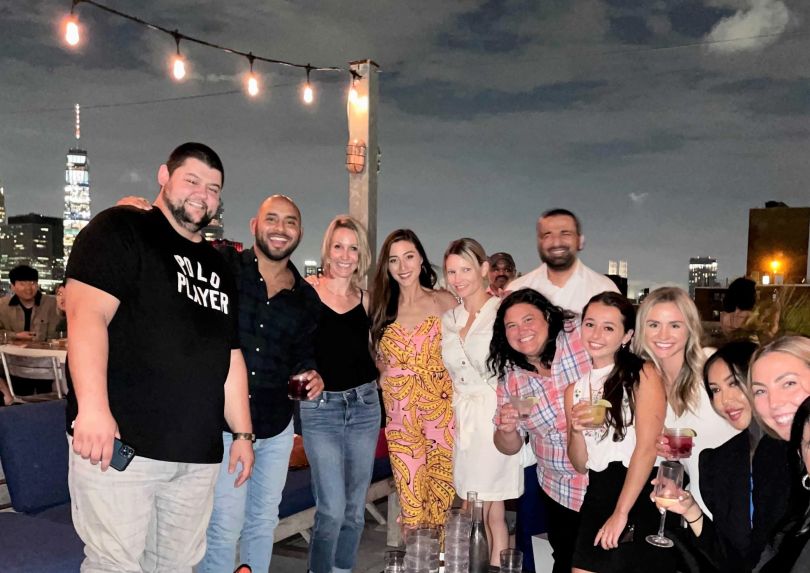A group of Prove employees during a company outing.