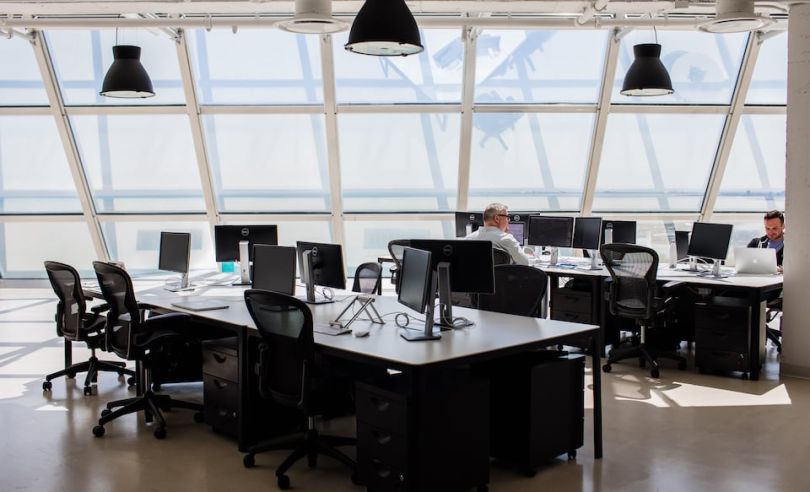 Desk pod in Punchkick Interactive office 