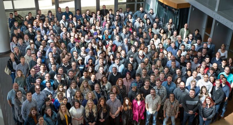 Pushpay team in group photo