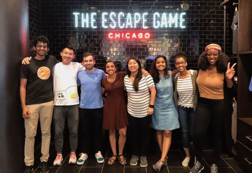 Rally Health team at escape room