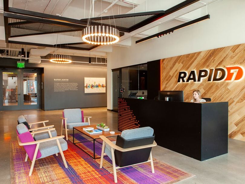 Sitting area in the Rapid7 office