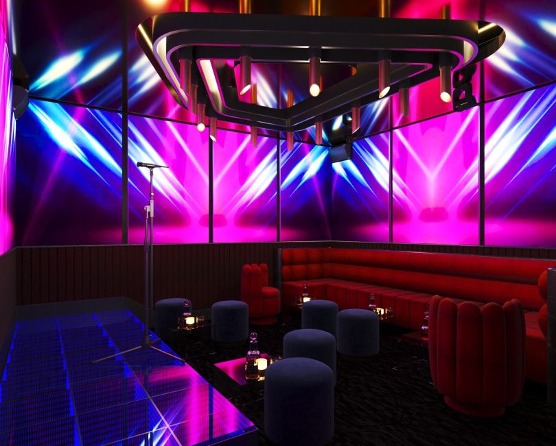 a karaoke room in CLUB 3