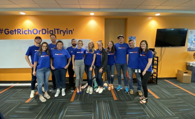 RingCentral’s team in group photo