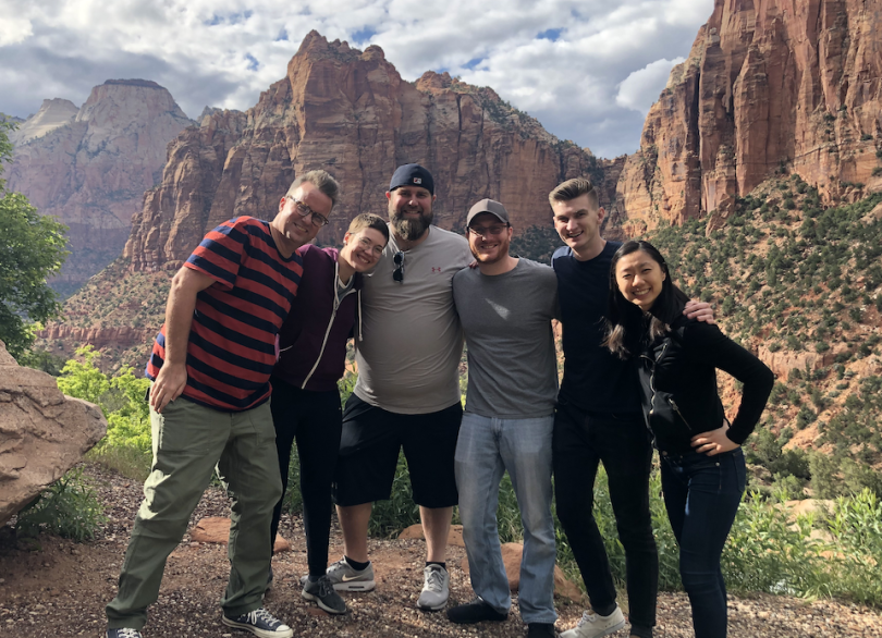 Rocketmiles team in canyons area
