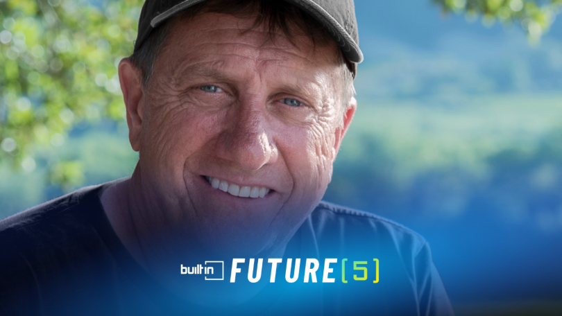Agtonomy CEO Tim Bucher poses for a photo outdoors