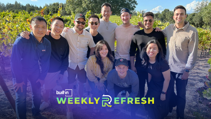 The Butter team poses together outside for a group photo