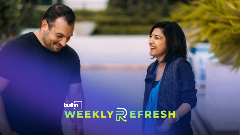 Cacheflow's co-founders have a conversation outdoors
