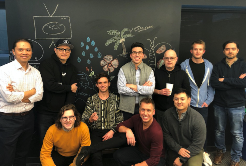 GoHealth team posing for photo in their office