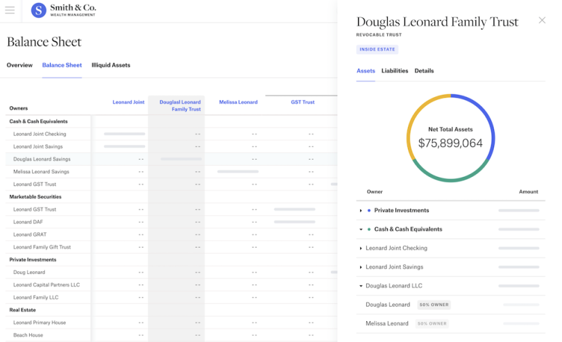 Vanilla’s comprehensive platform covers the financial and legal sides of estate planning and automates what are typically complex planning procedures. The platform’s core offering includes a suite of plan visualization tools in addition to automated document creation capabilities. 