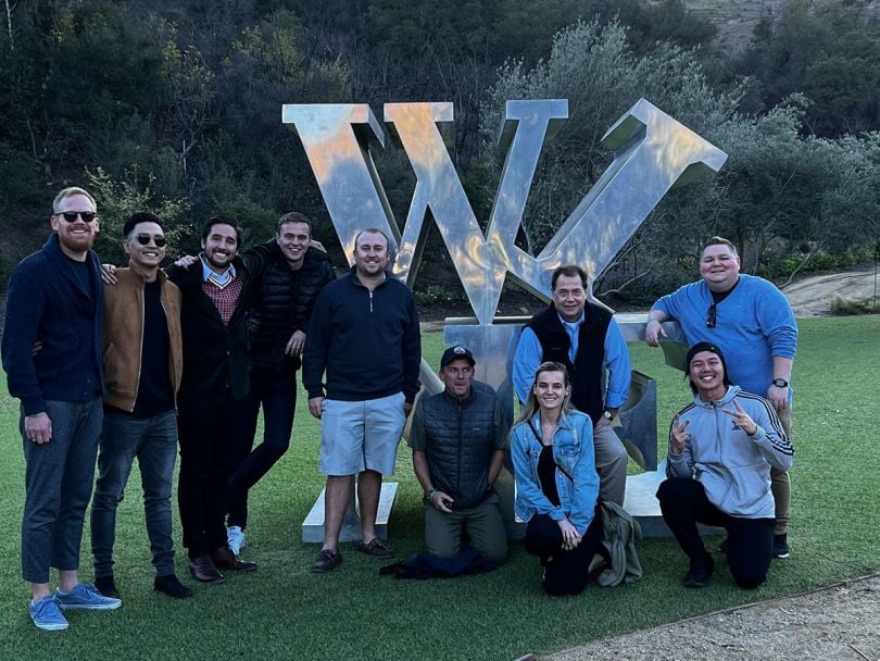 ScreenCloud team members at Malibu Wines