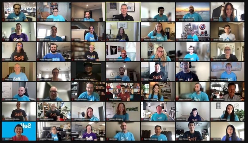 Self Financial team video call