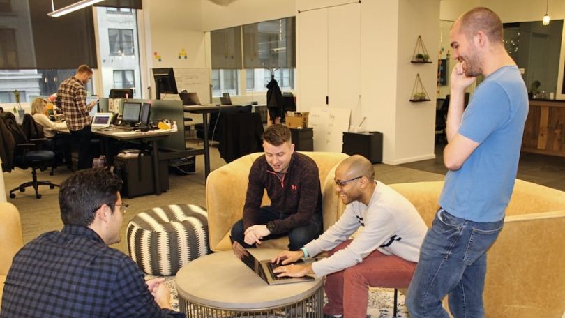 Shiftgig tech team working collaboratively