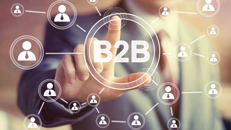 An image of various B2B graphics. 