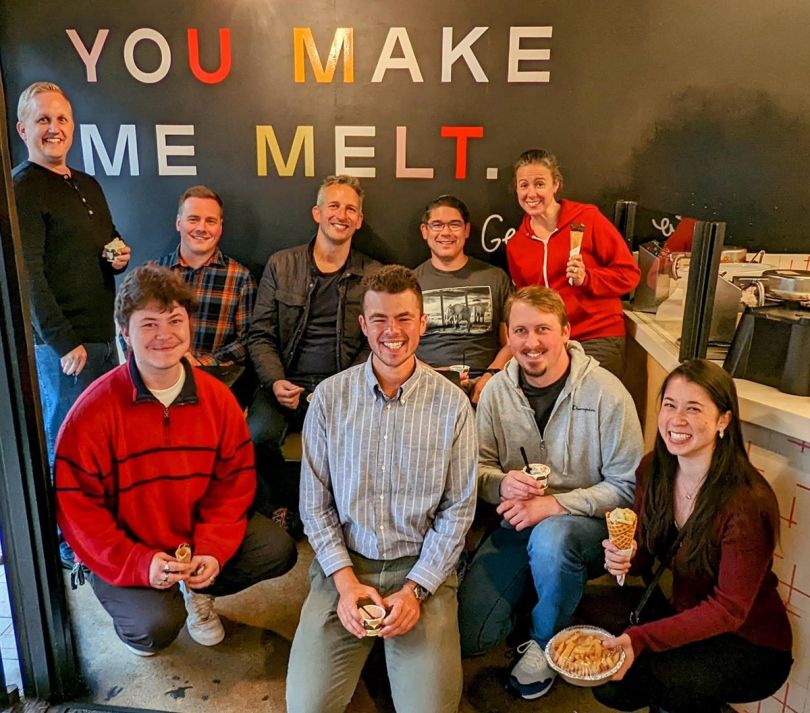Smarter Sorting team photo in the office