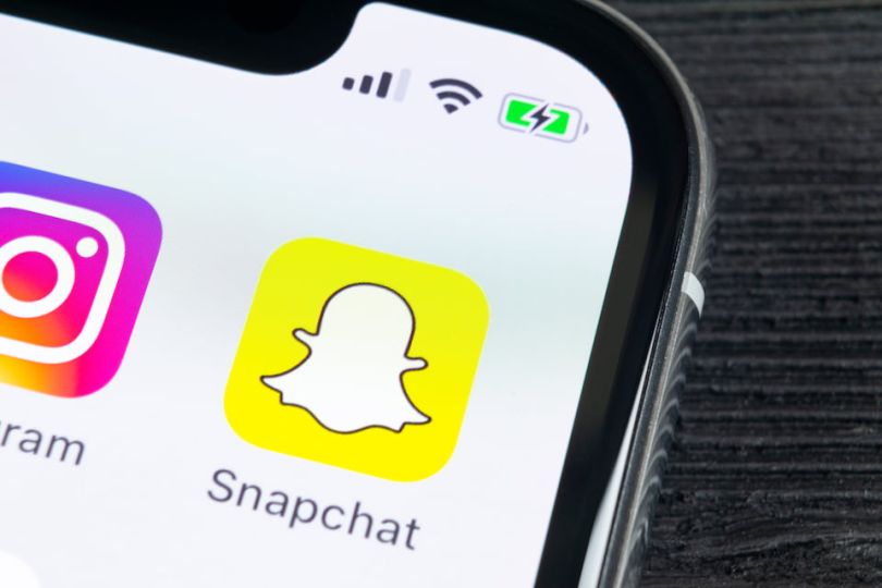 Snapchat on phone