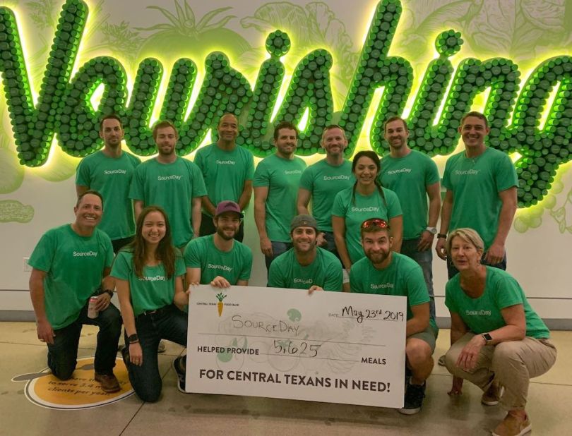 SourceDay team volunteering