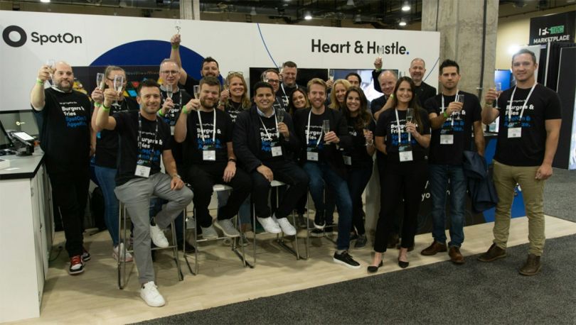 SpotOn team members at a trade expo