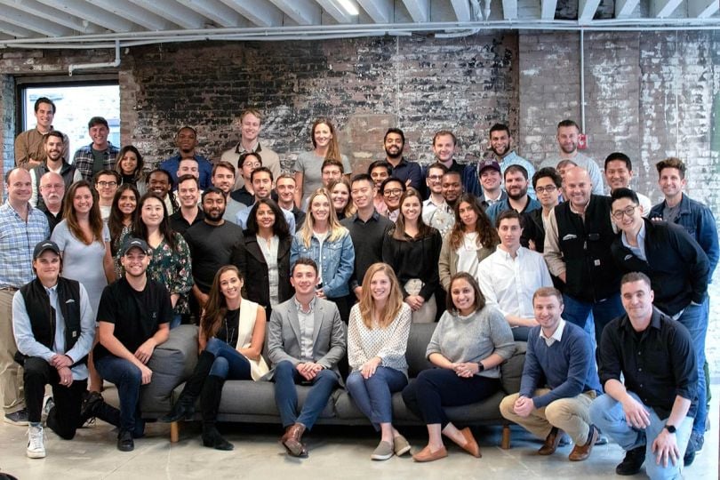 StrongArm technologies group photo in the office