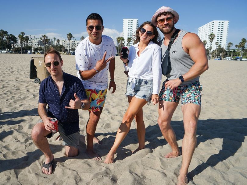 Tapcart team members at the beach