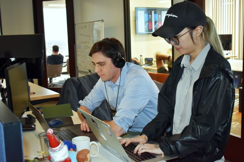 Two members of the Ranker team