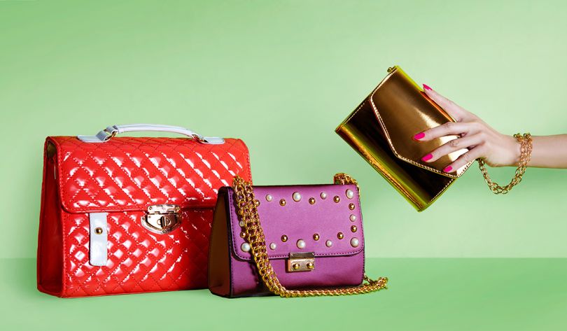 Image of a group of handbags