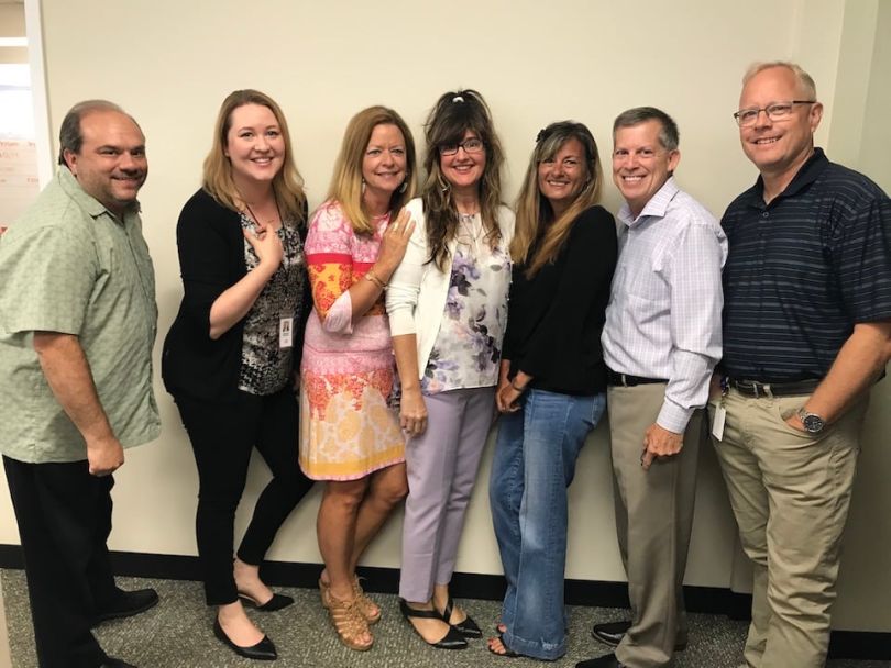 Tribune Publishing sales team in group photo