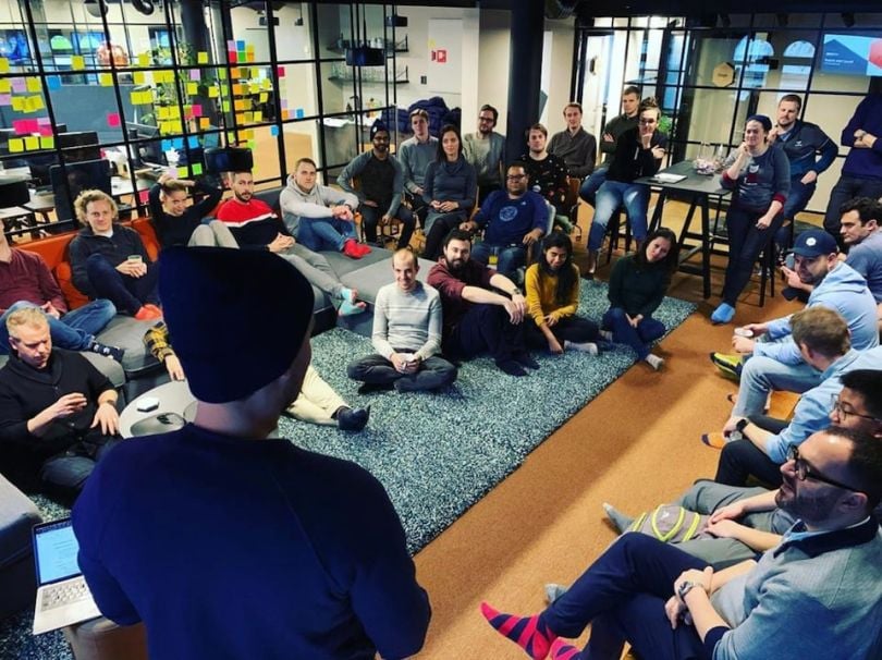 Unacast team in meeting