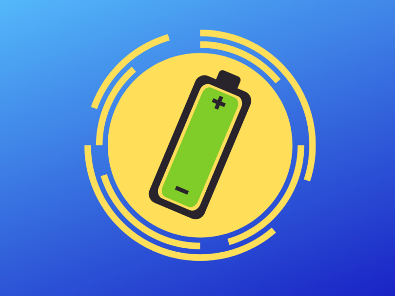 Lithium ion battery illustration