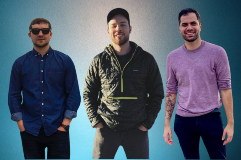 PICTURED FROM LEFT ARE COLORCAST CFO PETER REGGIO, CEO EVAN KIRKHAM AND CTO LUIS LAFER-SOUSA. | PHOTO: COLORCAST