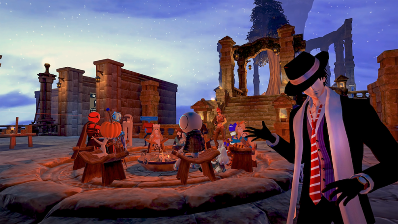 On VRChat users can create, publish and explore virtual settings with other users from around the world. 
