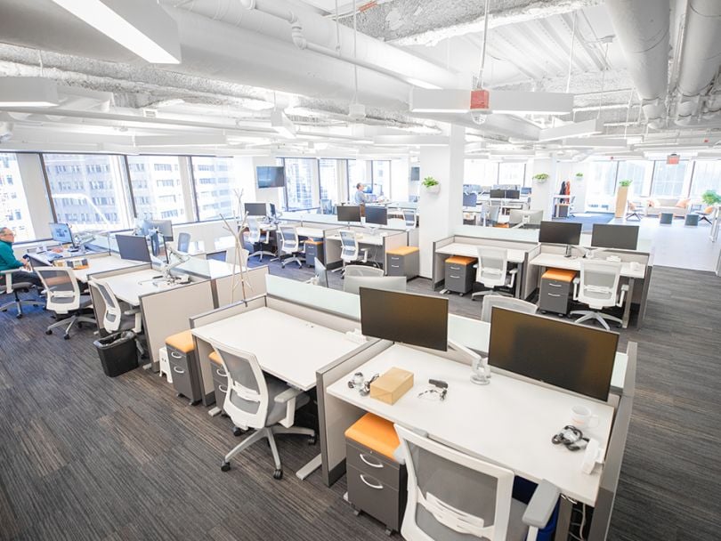Veeva high-angle shot of office