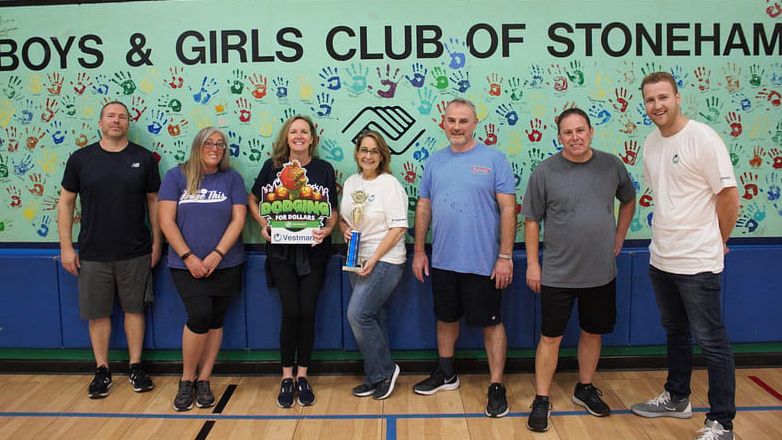 Vestmark employees volunteering.