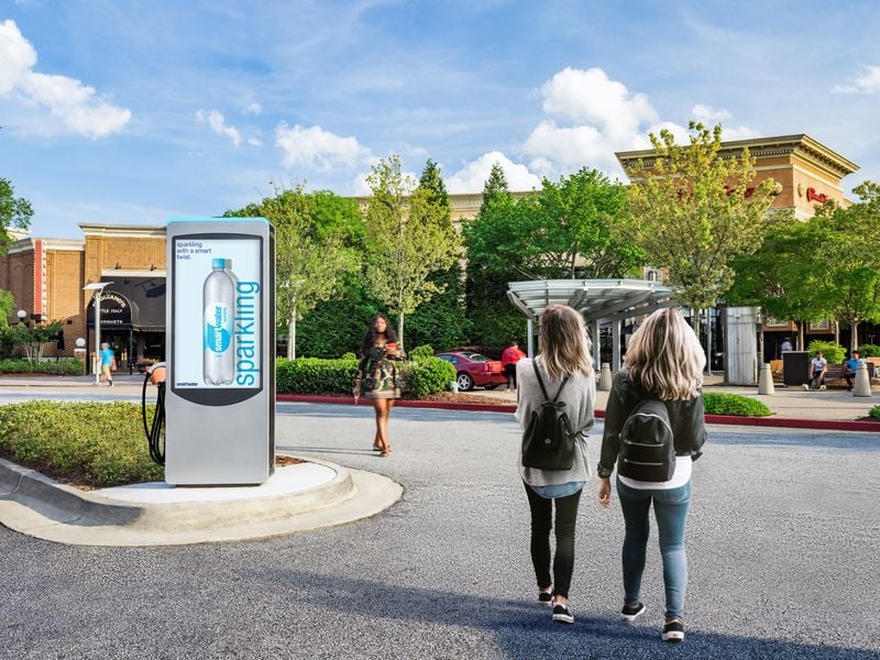 Volta Charging station at a shopping mall
