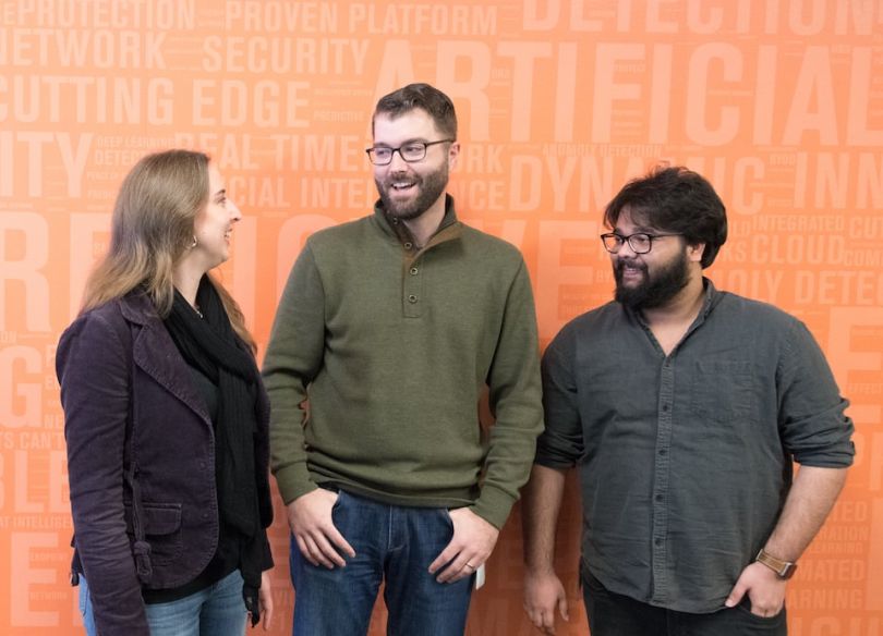 Webroot team members chatting 