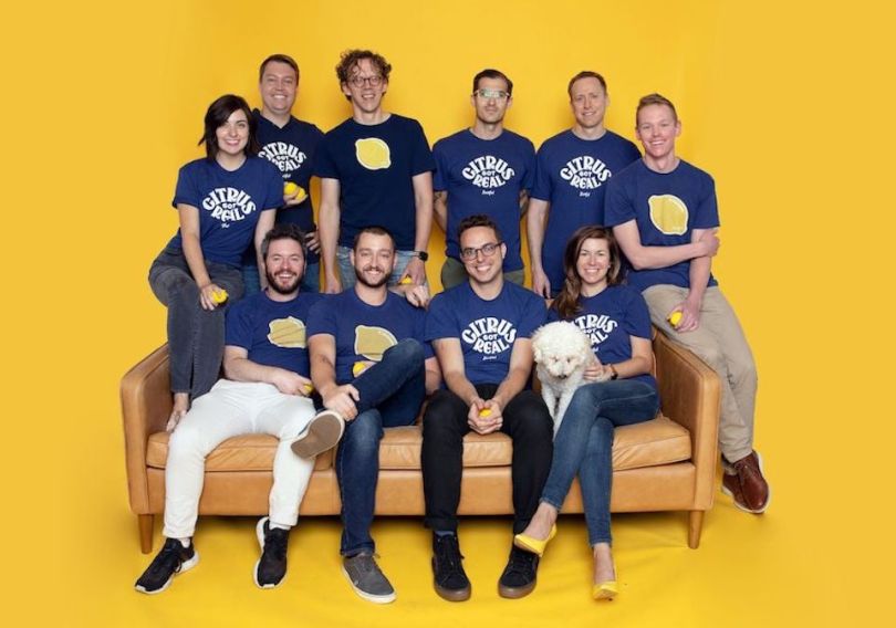 Zestful team members on a couch