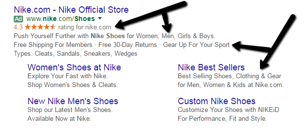 google ad extensions
