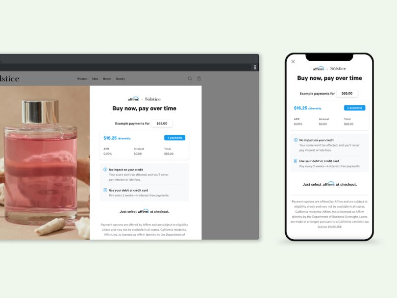 affirm payment plan